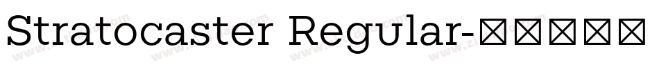 Stratocaster Regular字体转换